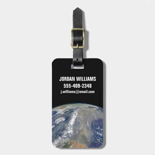 Staub in Richtung Südamerika Gepäckanhänger (Vorderseite vertikal)