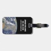 Staub in Richtung Südamerika Gepäckanhänger (Rückseite horizontal)