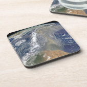 Staub in Richtung Südamerika Getränkeuntersetzer (Linke Seite)