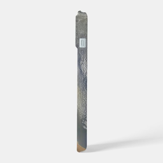 Staub in Richtung Südamerika iPhone 15 Hülle (Linke Seite)