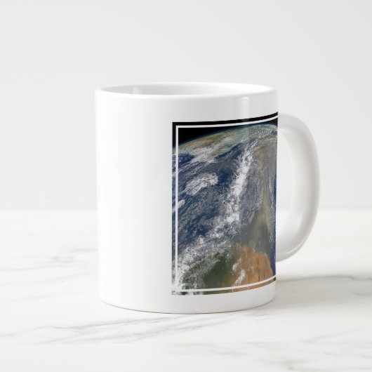 Staub in Richtung Südamerika Jumbo-Tasse (Vorderseite Rechts)