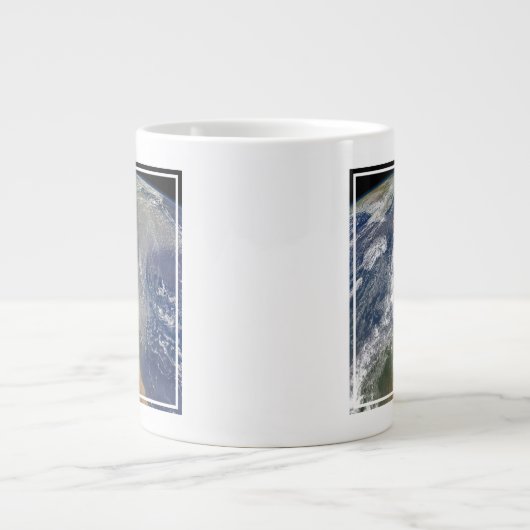 Staub in Richtung Südamerika Jumbo-Tasse (Vorderseite)