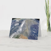 Staub in Richtung Südamerika Karte (Vorderseite)