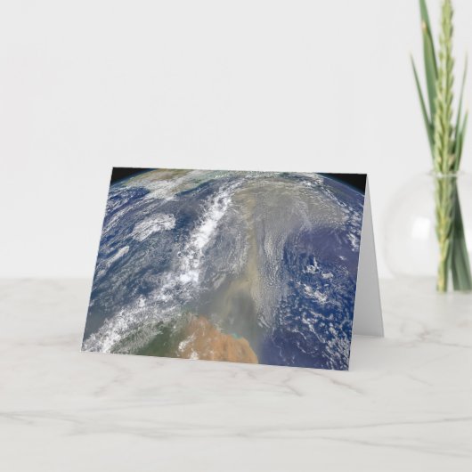 Staub in Richtung Südamerika Karte (Vorderseite)