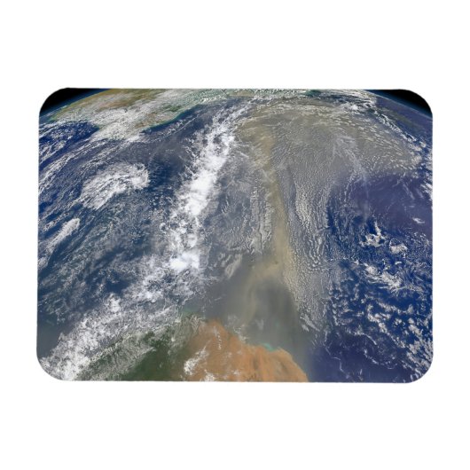 Staub in Richtung Südamerika Magnet (Horizontal)