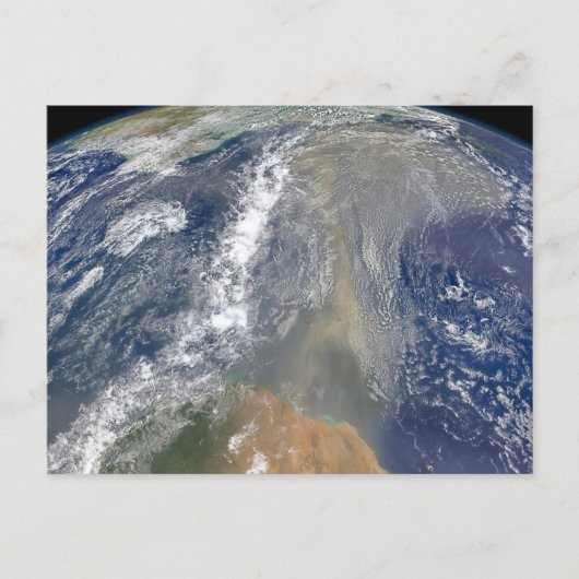 Staub in Richtung Südamerika Postkarte (Vorderseite)