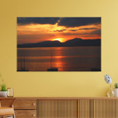 Staub über dem Gardasee Leinwanddruck (Insitu (Wohnzimmer))