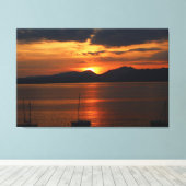 Staub über dem Gardasee Leinwanddruck (Insitu (Holzboden))