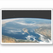 Staub über dem Mittelmeer und der Insel Zypern Aufkleber (Vorderseite)