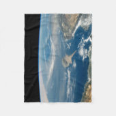 Staub über dem Mittelmeer und der Insel Zypern Fleecedecke (Vorderseite)