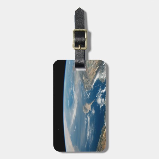 Staub über dem Mittelmeer und der Insel Zypern Gepäckanhänger (Vorderseite vertikal)