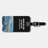 Staub über dem Mittelmeer und der Insel Zypern Gepäckanhänger (Vorderseite horizontal)