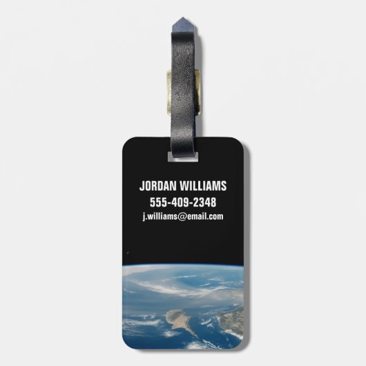 Staub über dem Mittelmeer und der Insel Zypern Gepäckanhänger (Rückseite vertikal)