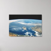 Staub über dem Mittelmeer und der Insel Zypern Leinwanddruck (Vorderseite)