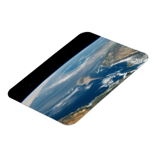Staub über dem Mittelmeer und der Insel Zypern Magnet (Linke Seite)