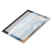 Staub über dem Mittelmeer und der Insel Zypern Notizblock (angewinkelt)