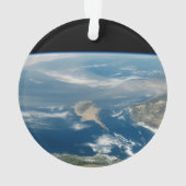 Staub über dem Mittelmeer und der Insel Zypern Ornament (Rückseite)