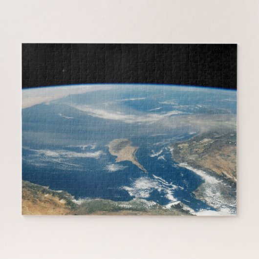 Staub über dem Mittelmeer und der Insel Zypern Puzzle (Horizontal)