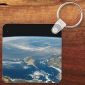 Staub über dem Mittelmeer und der Insel Zypern Schlüsselanhänger (Rückseite)