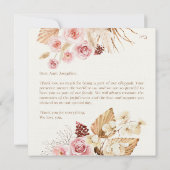 Staub und Rot Terracotta Boho Jüdische Chuppah (Rückseite)