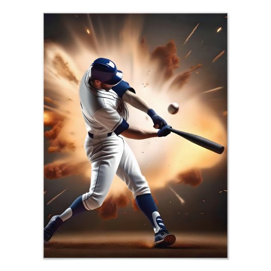 Staub und Ruhm: Baseball der Zuhause-Run Fotodruck (Vorne)