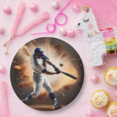 Staub und Ruhm: Baseball der Zuhause-Run Pappteller (Party)