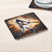 Staub und Ruhm: Baseball der Zuhause-Run Untersetzer (angewinkelt)