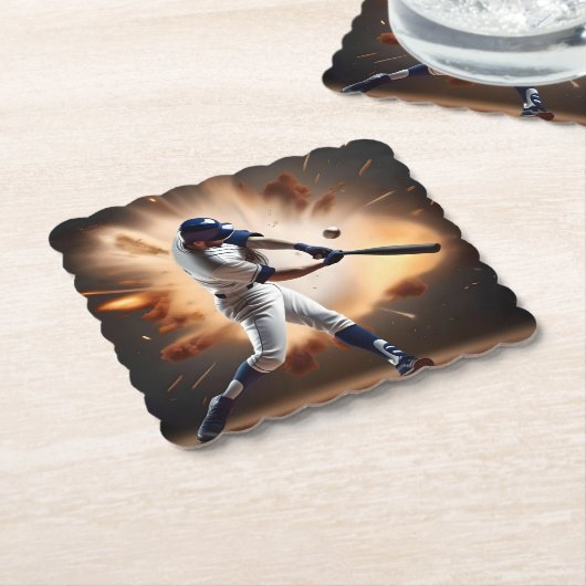 Staub und Ruhm: Baseball der Zuhause-Run Untersetzer (angewinkelt)