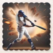 Staub und Ruhm: Baseball der Zuhause-Run Untersetzer (Vorderseite)