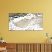 Staub und Wolken schweben über dem Taklimakan Des Leinwanddruck (Insitu (Wohnzimmer))