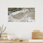 Staub und Wolken schweben über dem Taklimakan Des Poster (Küche)