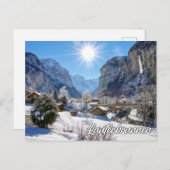 Staubbach Falls, Lauterbrunnen, Schweiz Postkarte (Vorne/Hinten)