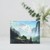 Staubbach Falls near Lauterbrunnen Schweiz Postkarte (Stehend Vorderseite)