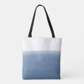 Staubblau Aquarell Tasche (Rückseite)