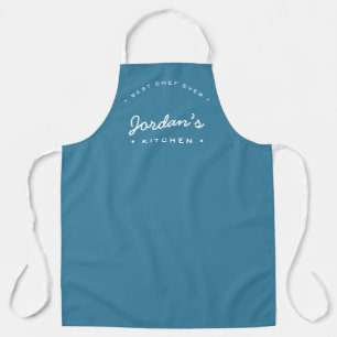 Staubblau Bester Koch ever Custom Your Kitchen  Schürze
