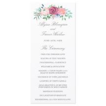 Staubblau Elegante Rosa Florale Hochzeit