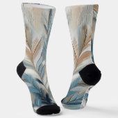 Staubblau-Eleganz in Acryl Socken (Gewinkelt)