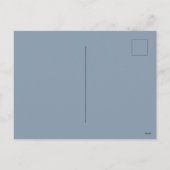 Staubblau Feiertagspostkarte (Rückseite)