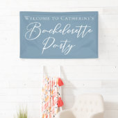 Staubblau Junggesellinnenabschied Personalized Banner (Insitu)