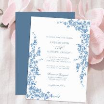 Staubblau klassische Vintage-Blumen-Gartenhochzeit