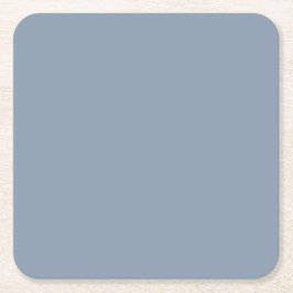 Staubblau Rechteckiger Pappuntersetzer