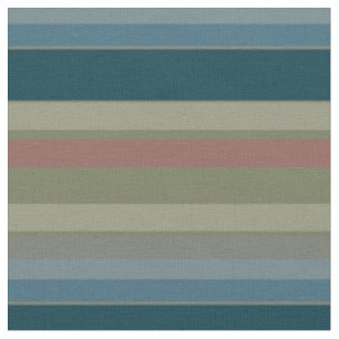 Staubblau, Teal, Beige, Koralle, Olivstreifen Stoff
