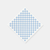 Staubblau und weiß kariert serviette (Ecke)
