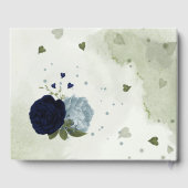 staubblaue Blume Gästebuch (Rückseite)