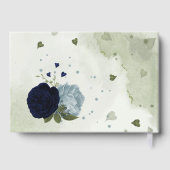 staubblaue Blume Gästebuch (Rückseite)