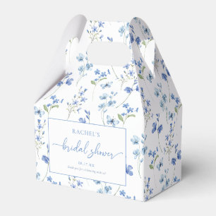 Staubblaue Blumen Hochzeitsdusche Geschenkboxen Geschenkschachtel
