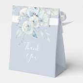 staubblaue Blumenschachtel Geschenkschachtel (Rückseite)