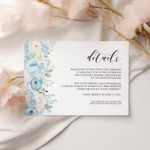 Staubblaue Boho-Blumen-Hochzeitsdetails