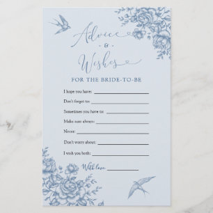 Staubblaue Chinoiserie-Hochzeitsratschläge und -wü