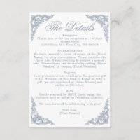Staubblaue Crest-Monogramm-Regal-Rocken-Hochzeit